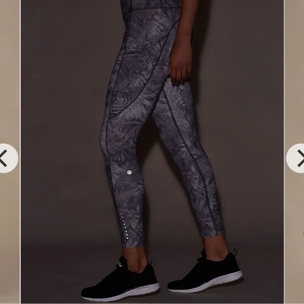 Lululemon Fast & Free 7/8 Tight Kindred Spirit Alpine White Multi size 6